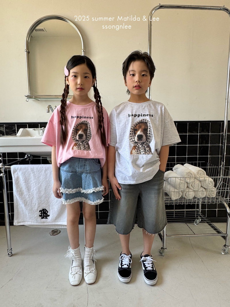 Matilda & Lee - Korean Children Fashion - #prettylittlegirls - Lace Denim Skirt - 11