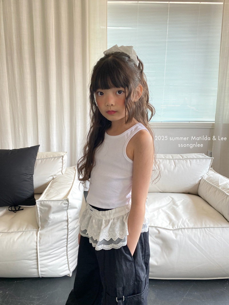 Matilda & Lee - Korean Children Fashion - #prettylittlegirls - Label Crop Sleeveless - 9
