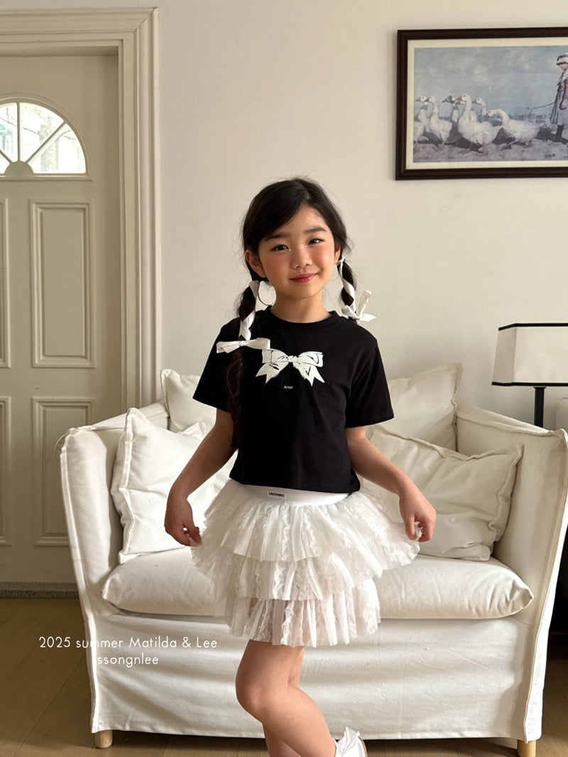 Matilda & Lee - Korean Children Fashion - #prettylittlegirls - Art Ribbon Tee - 11
