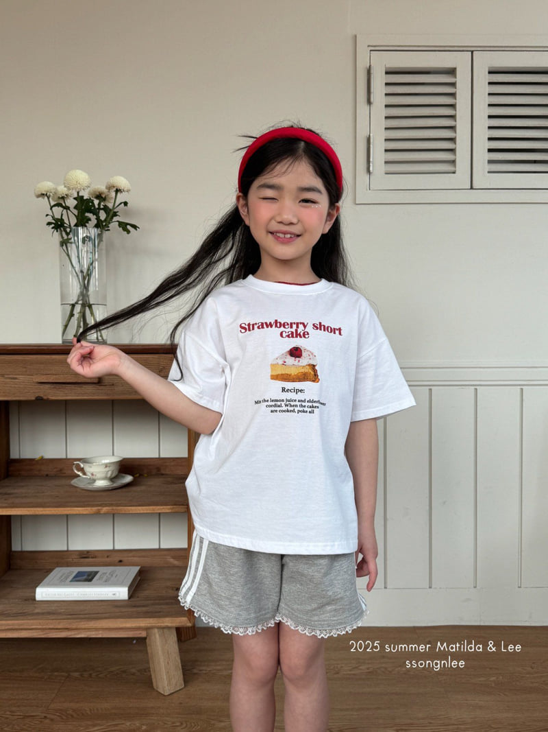 Matilda & Lee - Korean Children Fashion - #prettylittlegirls - Strawberry Tee - 12