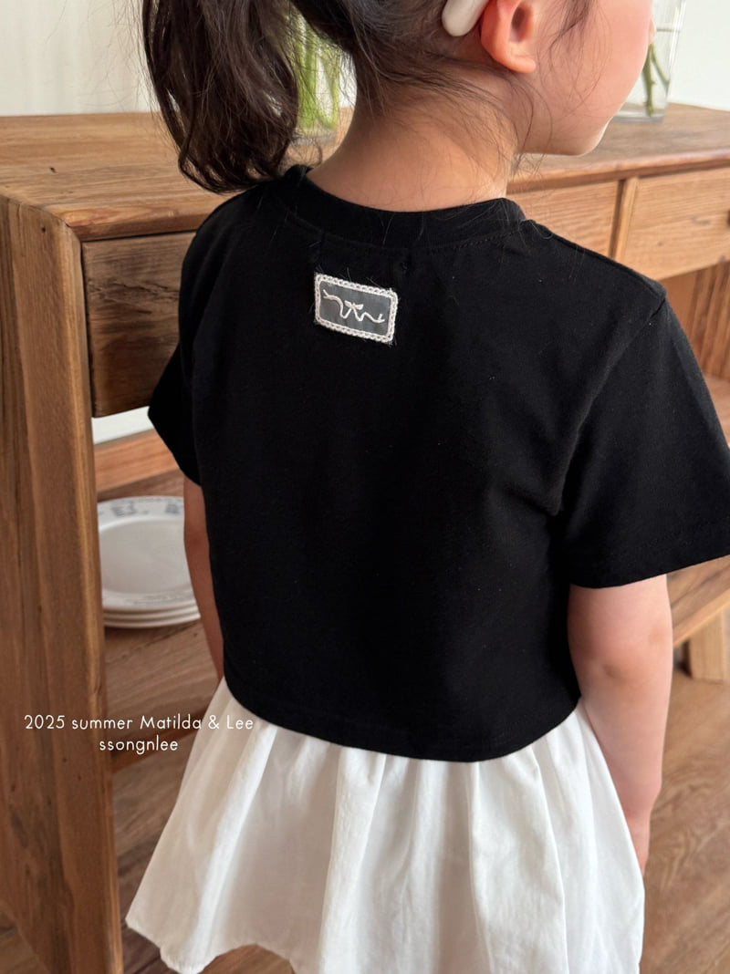 Matilda & Lee - Korean Children Fashion - #prettylittlegirls - Minimal Embroidery Crop Tee