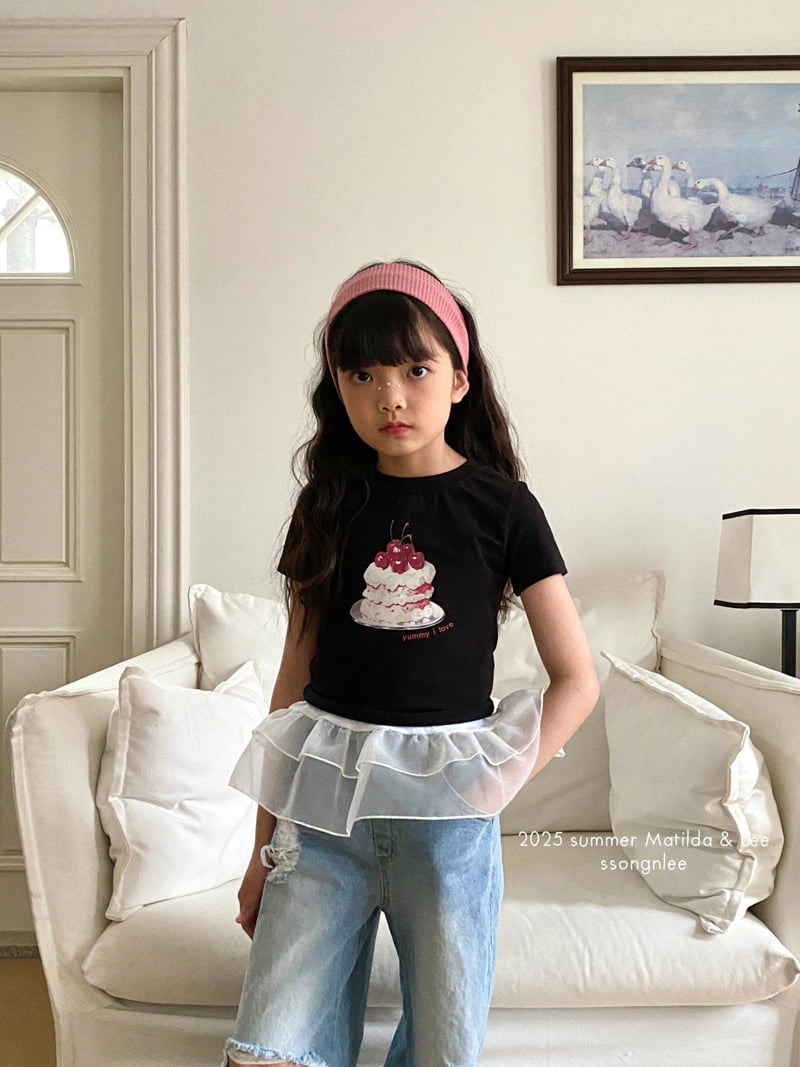 Matilda & Lee - Korean Children Fashion - #prettylittlegirls - Cherry Cake Tee - 8