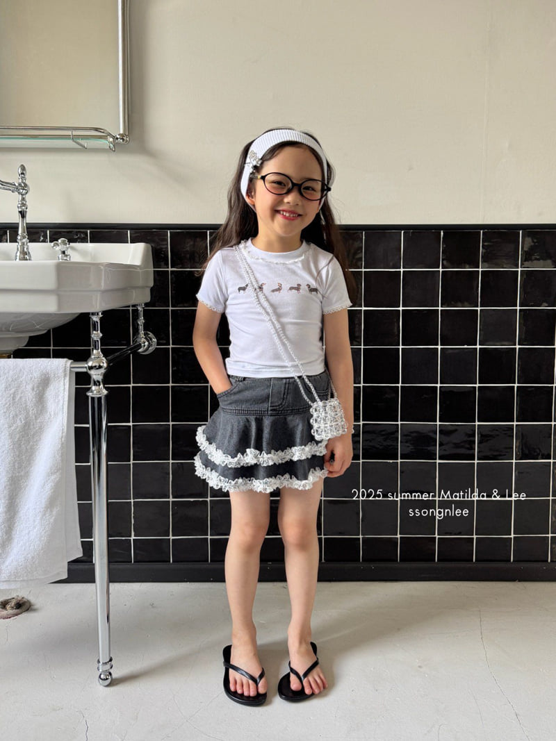 Matilda & Lee - Korean Children Fashion - #prettylittlegirls - Lacy Hunt Tee - 11
