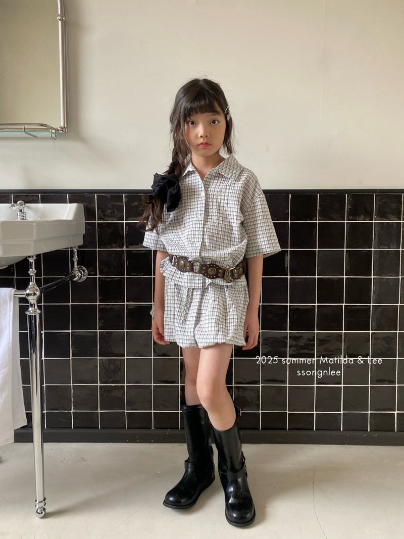 Matilda & Lee - Korean Children Fashion - #minifashionista - Check Balloon Skirt - 4