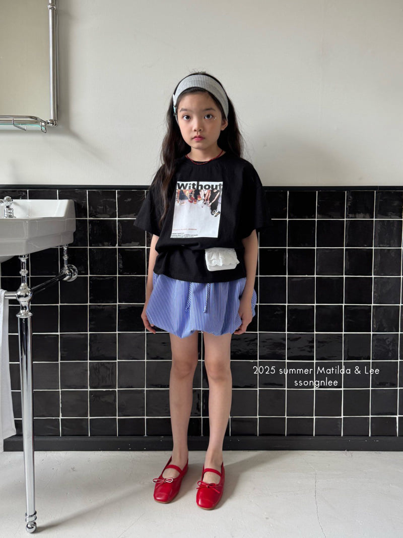 Matilda & Lee - Korean Children Fashion - #prettylittlegirls - Striped Balloon Skirt - 3