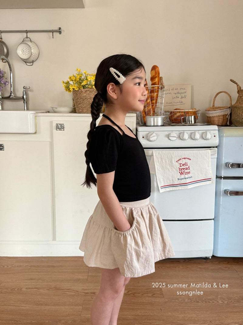 Matilda & Lee - Korean Children Fashion - #stylishchildhood - Linen Shirring Skirt - 6