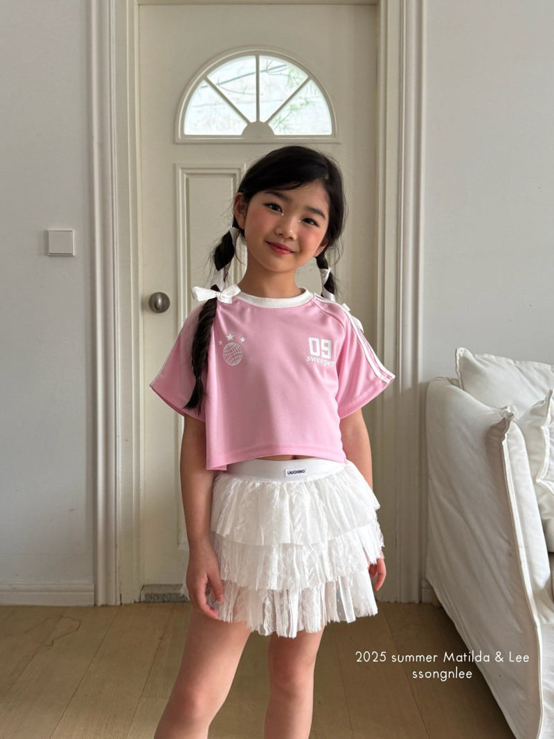 Matilda & Lee - Korean Children Fashion - #toddlerclothing - Label Lace Skirt - 4