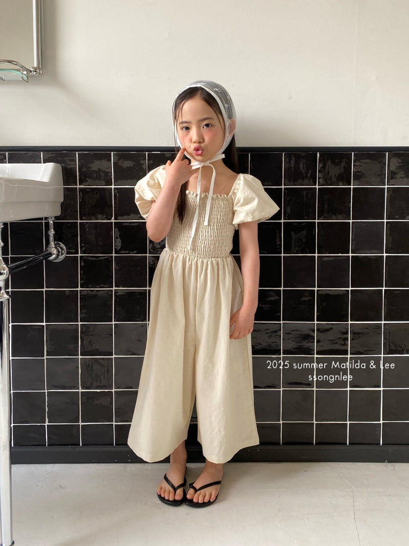 Matilda & Lee - Korean Children Fashion - #stylishchildhood - Shirred Jumpsuit - 5