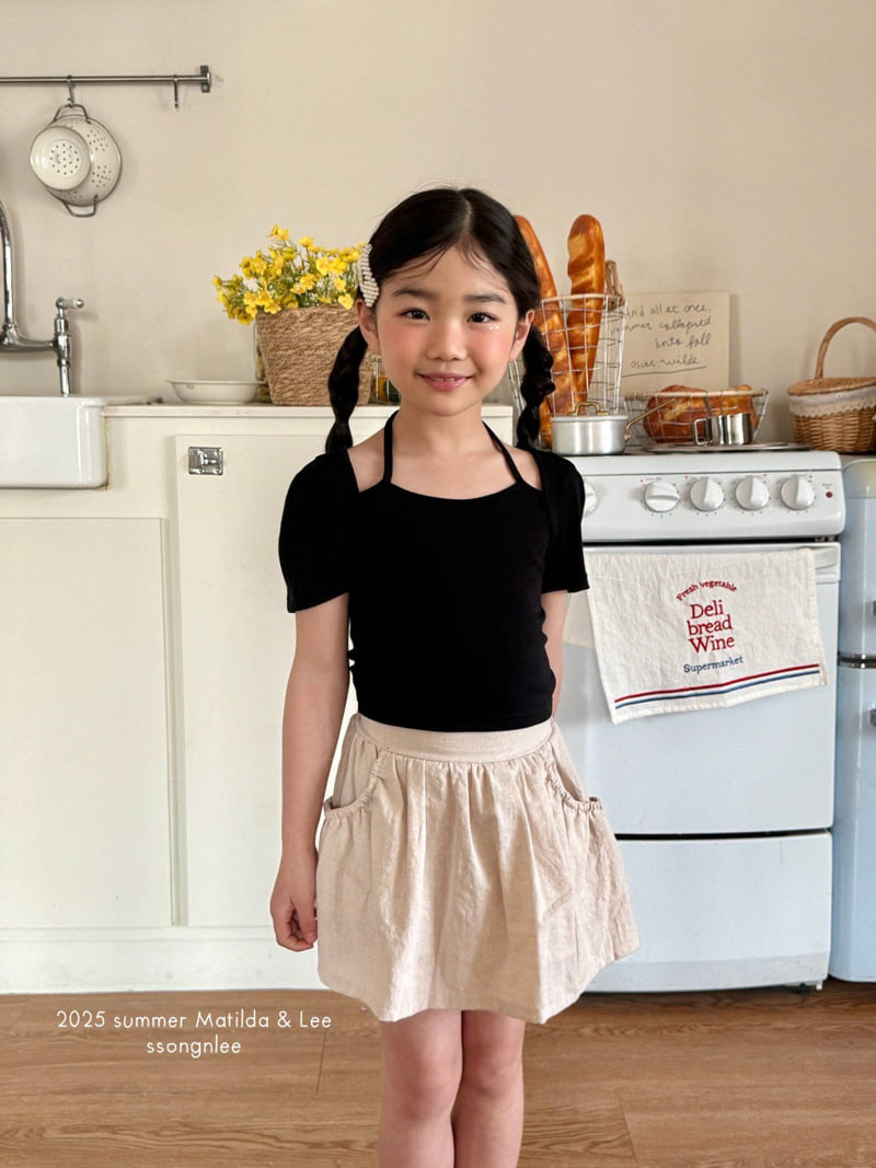 Matilda & Lee - Korean Children Fashion - #prettylittlegirls - Linen Shirring Skirt - 4