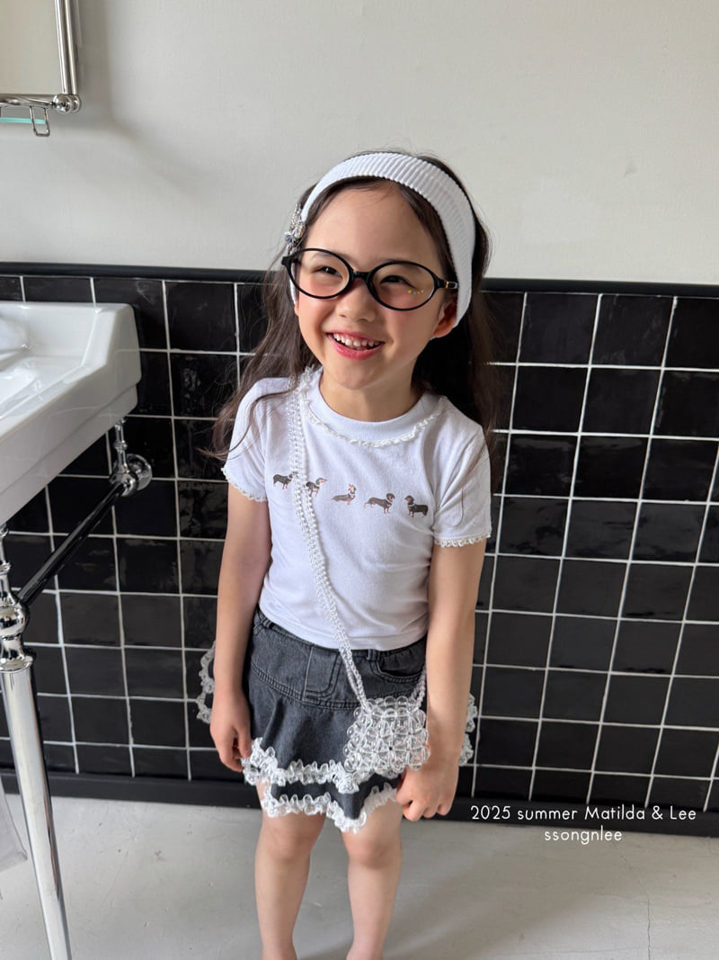 Matilda & Lee - Korean Children Fashion - #todddlerfashion - Lacy Hunt Tee - 12