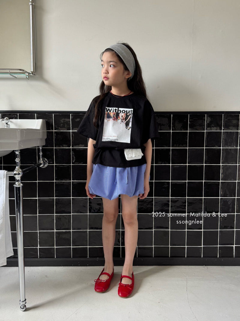 Matilda & Lee - Korean Children Fashion - #prettylittlegirls - Striped Balloon Skirt - 4