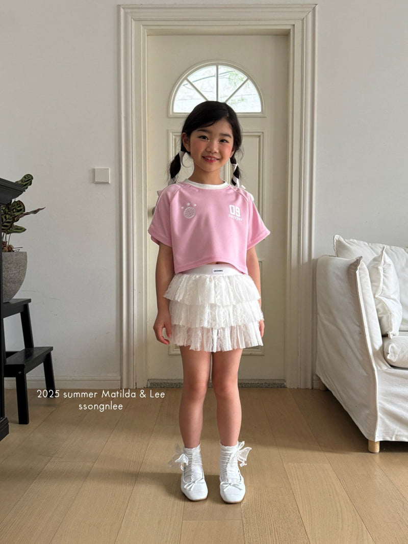Matilda & Lee - Korean Children Fashion - #toddlerclothing - Label Lace Skirt - 3
