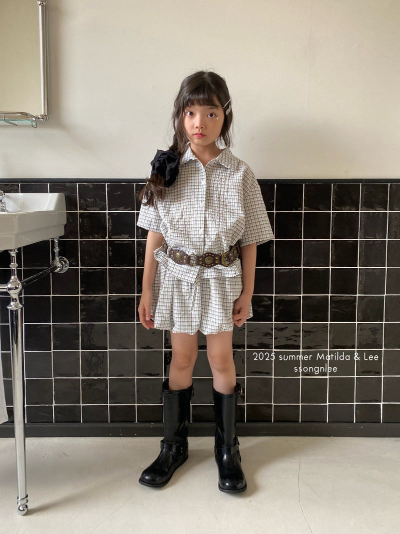 Matilda & Lee - Korean Children Fashion - #toddlerclothing - Check Balloon Skirt - 6