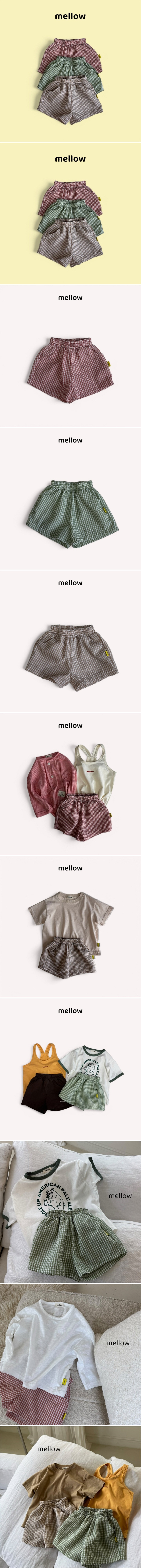 Mellow - Korean Children Fashion - #childofig - Check Short Pants - 2