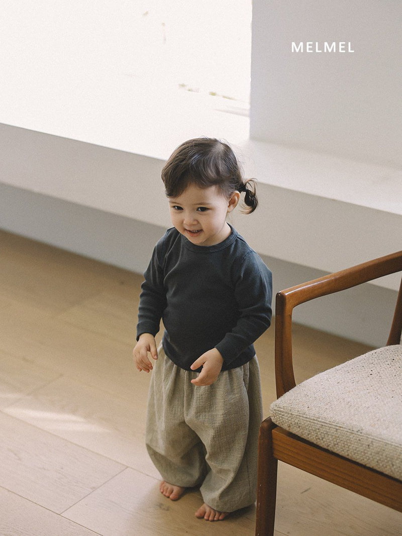 Melmel - Korean Baby Fashion - #babyoutfit - Mini Check Bloomers