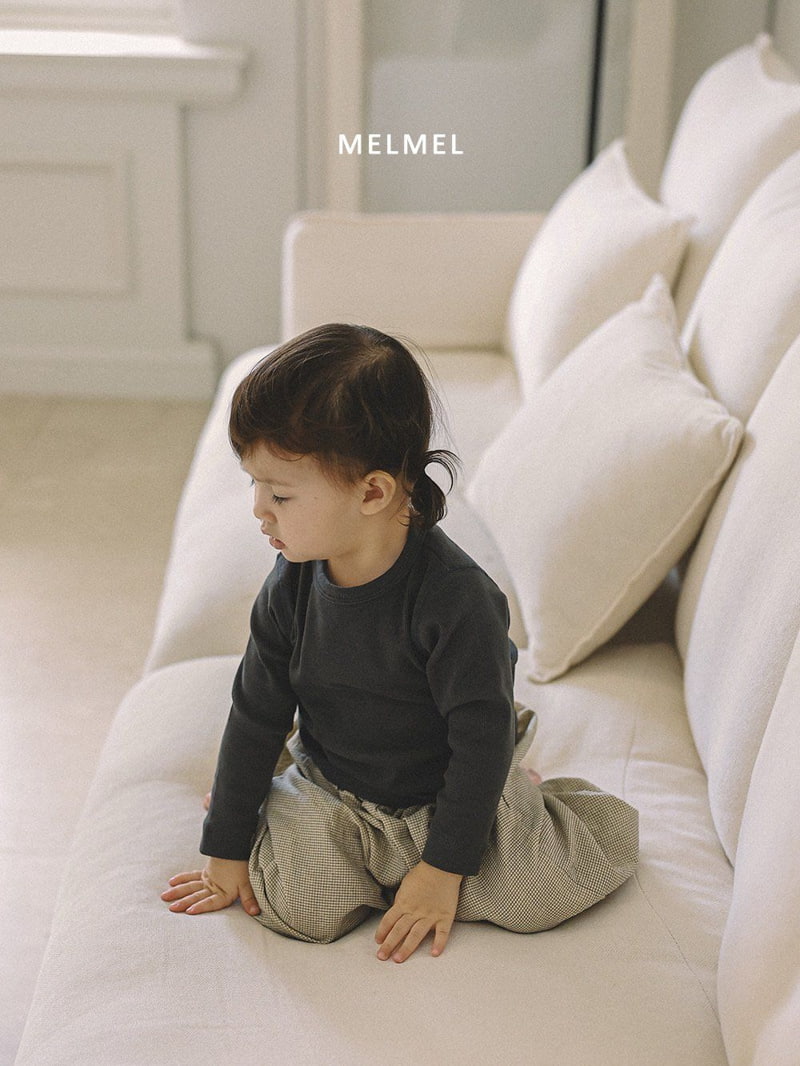 Melmel - Korean Baby Fashion - #onlinebabyboutique - Mini Check Bloomers - 4