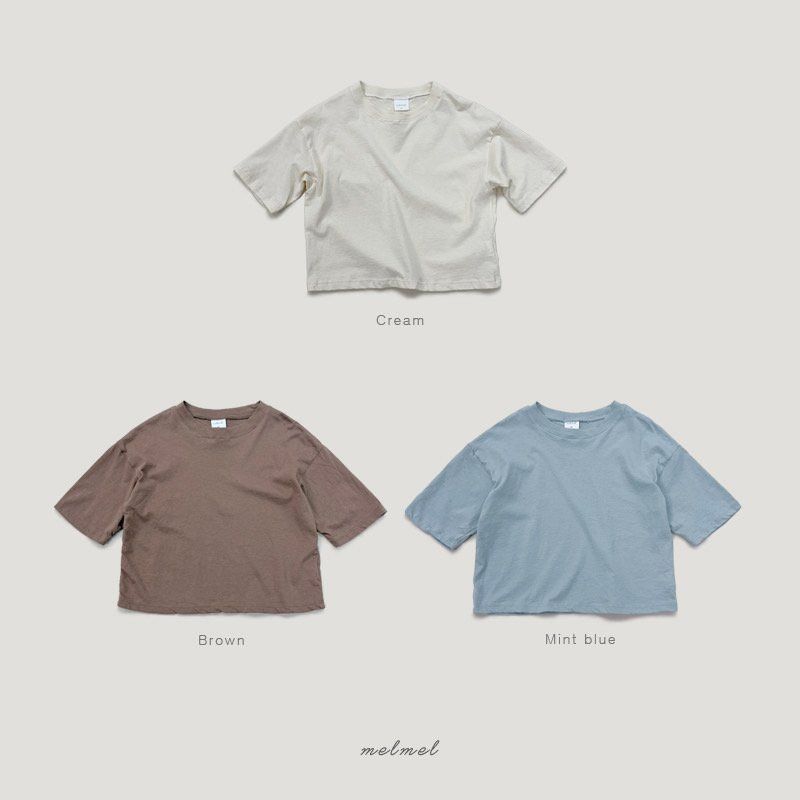 Melmel - Korean Children Fashion - #Kfashion4kids - Half Tee - 12