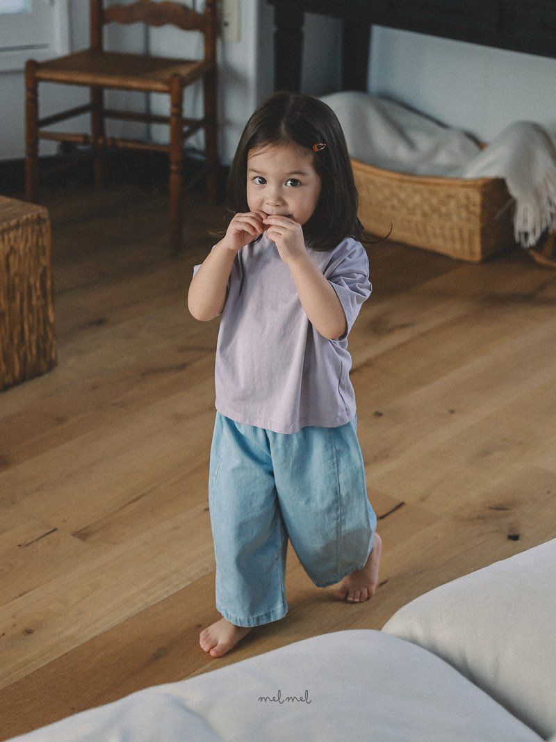 Melmel - Korean Children Fashion - #Kfashion4kids - Loose Fit Denim Pants - 5