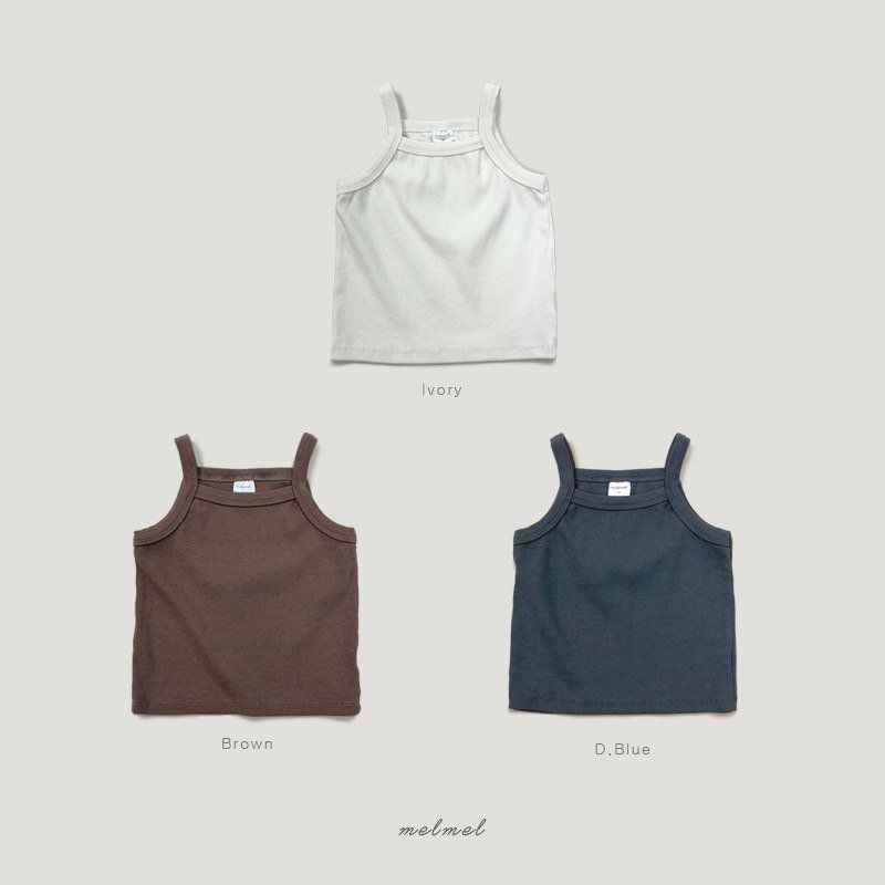 Melmel - Korean Children Fashion - #childofig - Plain Tank Top - 12