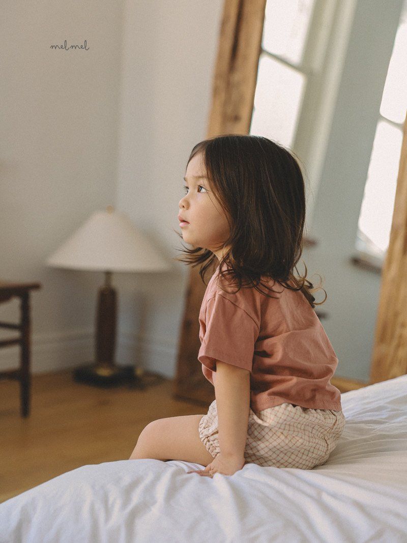 Melmel - Korean Children Fashion - #childrensboutique - Washed Short Sleeve Tee - 3