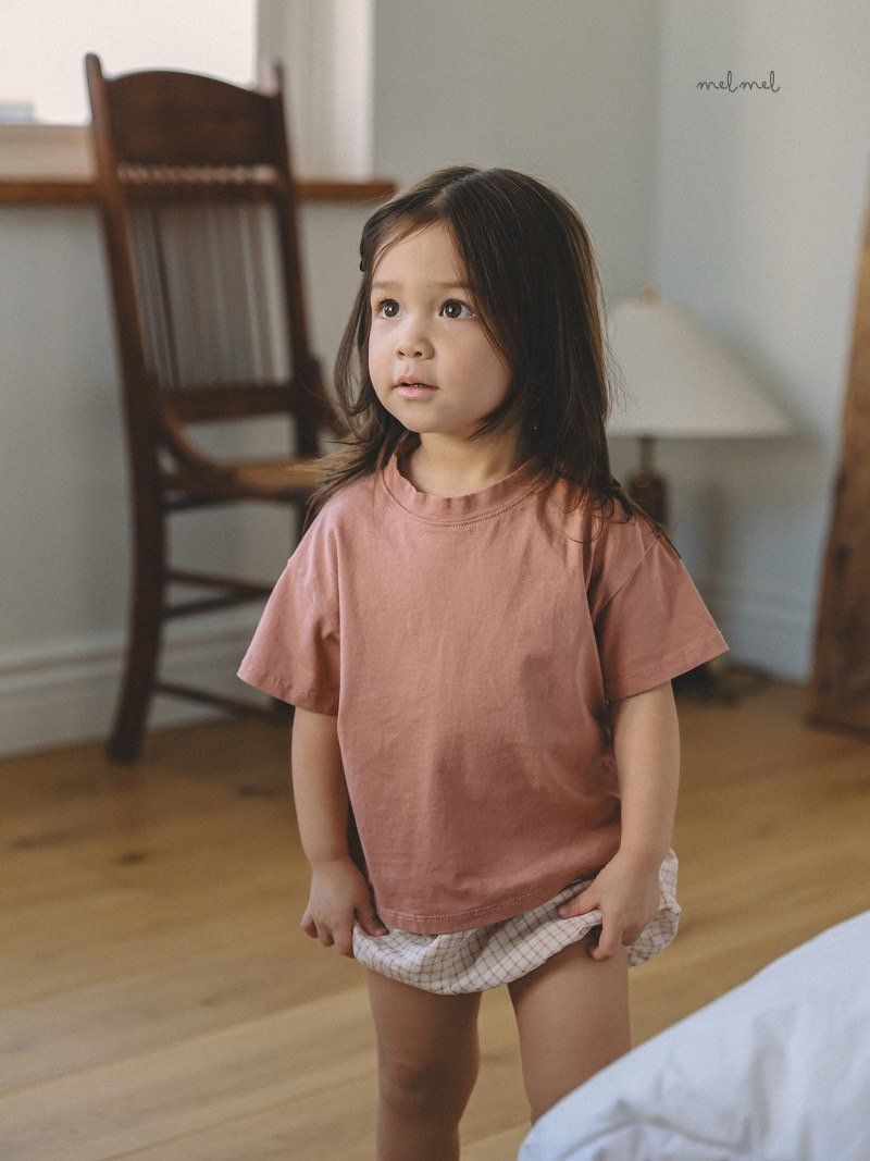 Melmel - Korean Children Fashion - #childrensboutique - Washed Short Sleeve Tee - 4