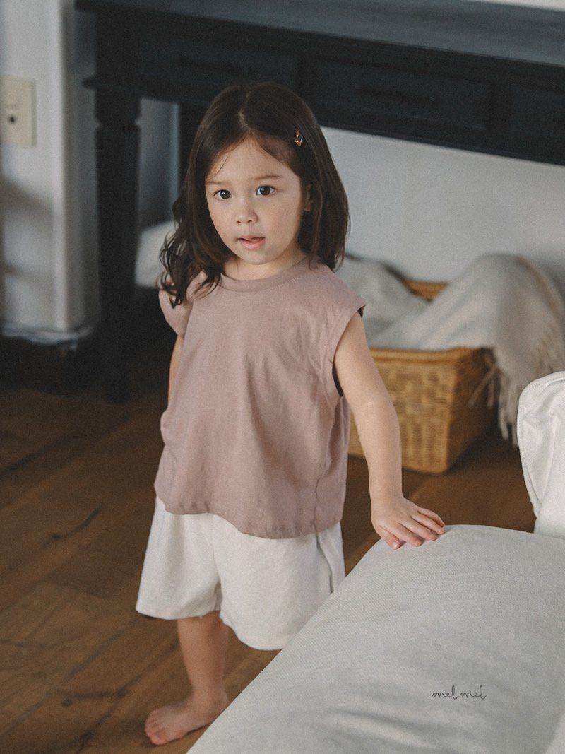 Melmel - Korean Children Fashion - #littlefashionista - Terry Line Shorts - 6