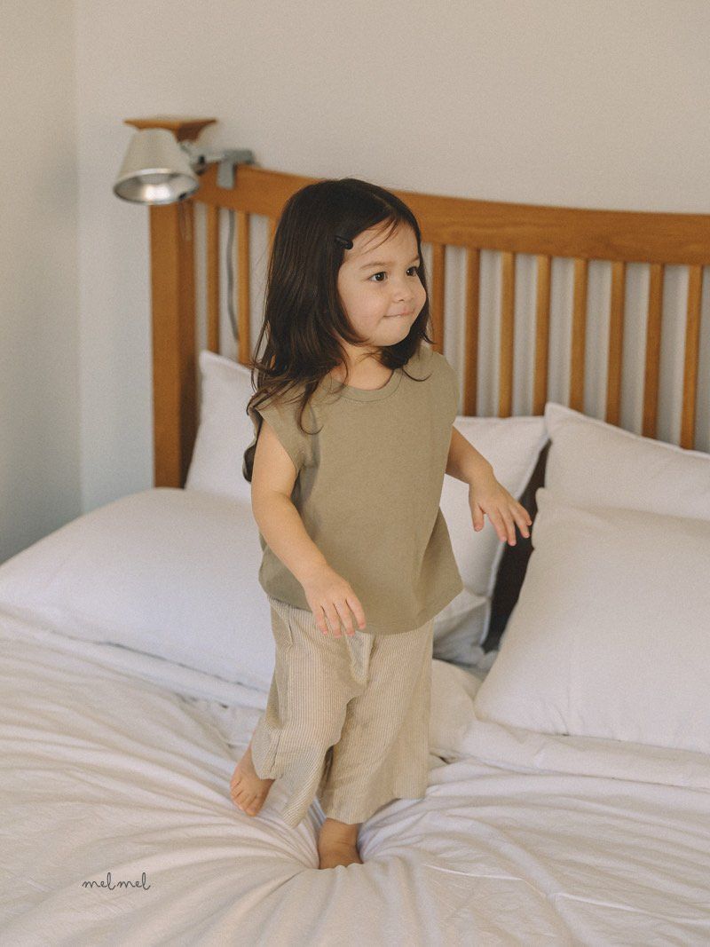 Melmel - Korean Children Fashion - #magicofchildhood - Stripe Pants Junior - 8