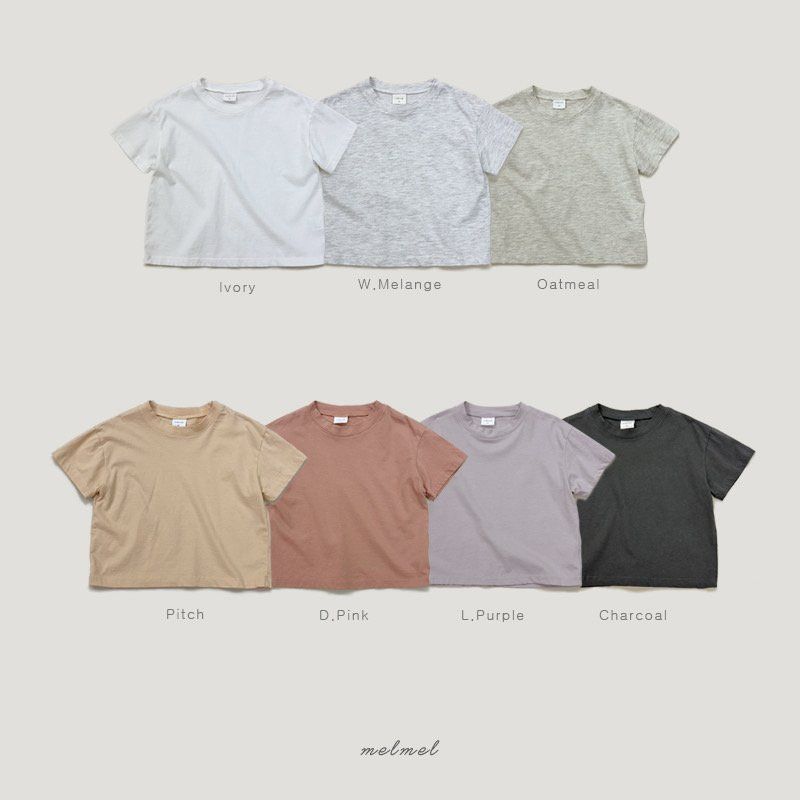 Melmel - Korean Children Fashion - #magicofchildhood - Washed Short Sleeve Tee - 12