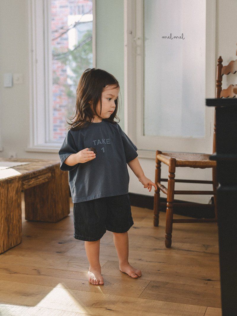 Melmel - Korean Children Fashion - #magicofchildhood - Pintuck Denim Shorts - 9
