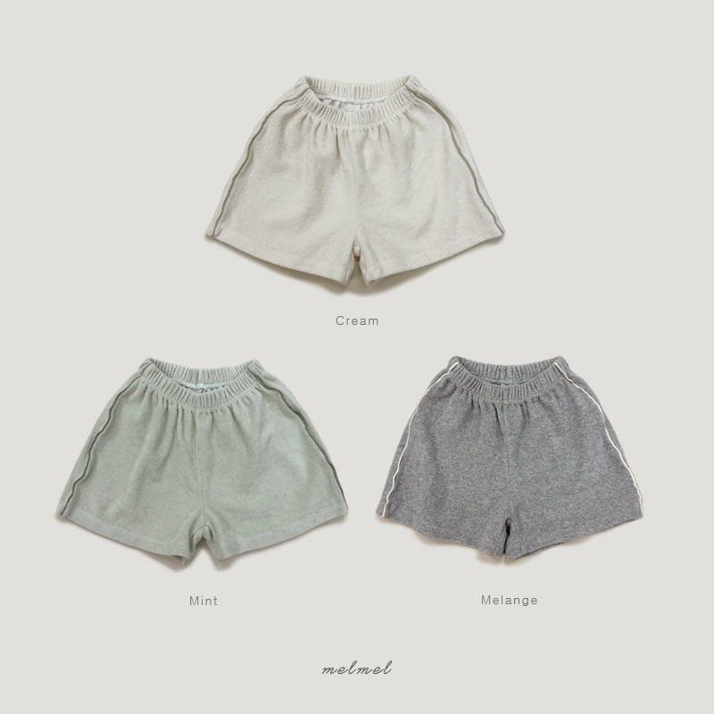Melmel - Korean Children Fashion - #magicofchildhood - Terry Line Shorts - 7