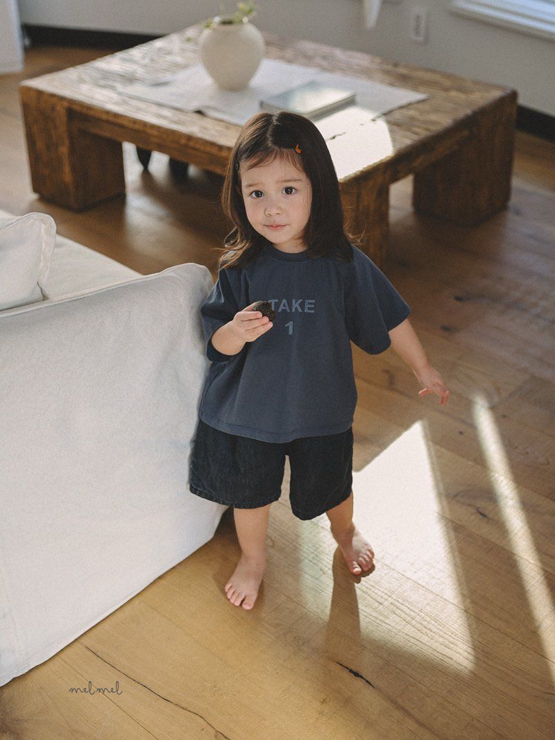 Melmel - Korean Children Fashion - #minifashionista - Pintuck Denim Shorts - 10