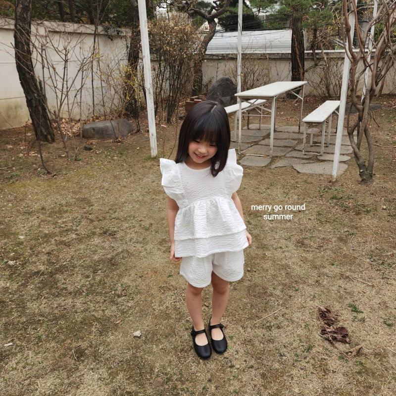 Merry Go Round - Korean Children Fashion - #Kfashion4kids - Frill Blouse Set - 8