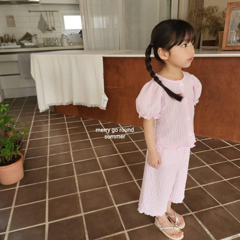 Merry Go Round - Korean Children Fashion - #Kfashion4kids - Puff Cardigan Set - 9