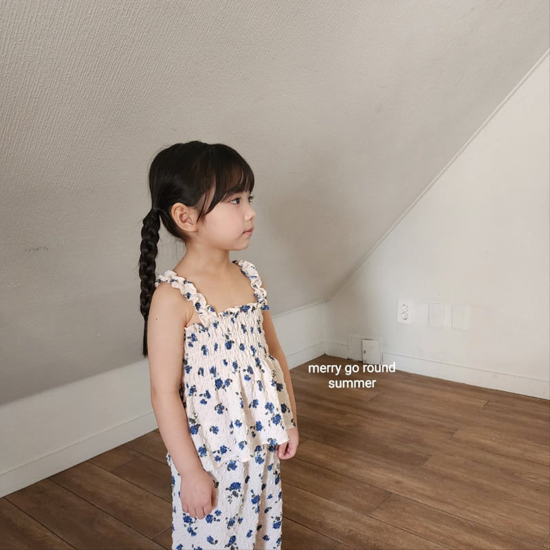 Merry Go Round - Korean Children Fashion - #Kfashion4kids - Shirred Set - 8