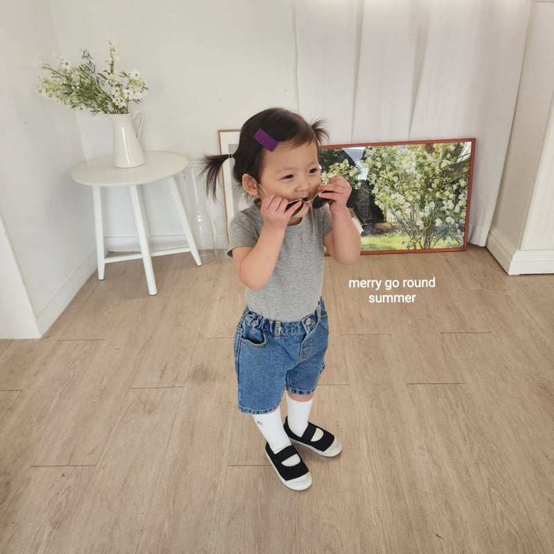 Merry Go Round - Korean Children Fashion - #Kfashion4kids - Denim Shorts - 6