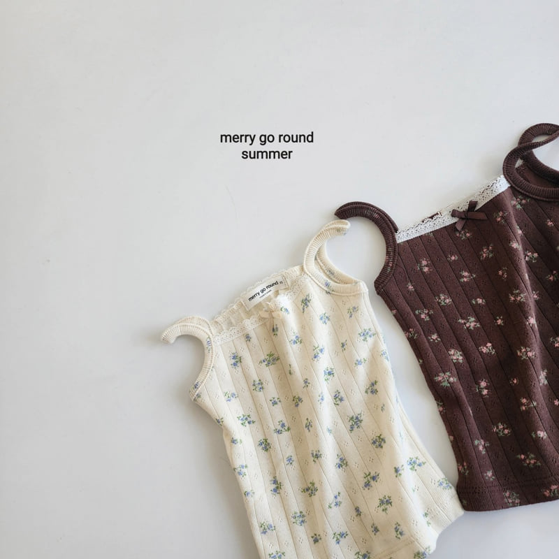 Merry Go Round - Korean Children Fashion - #Kfashion4kids - Floral Sleeveless