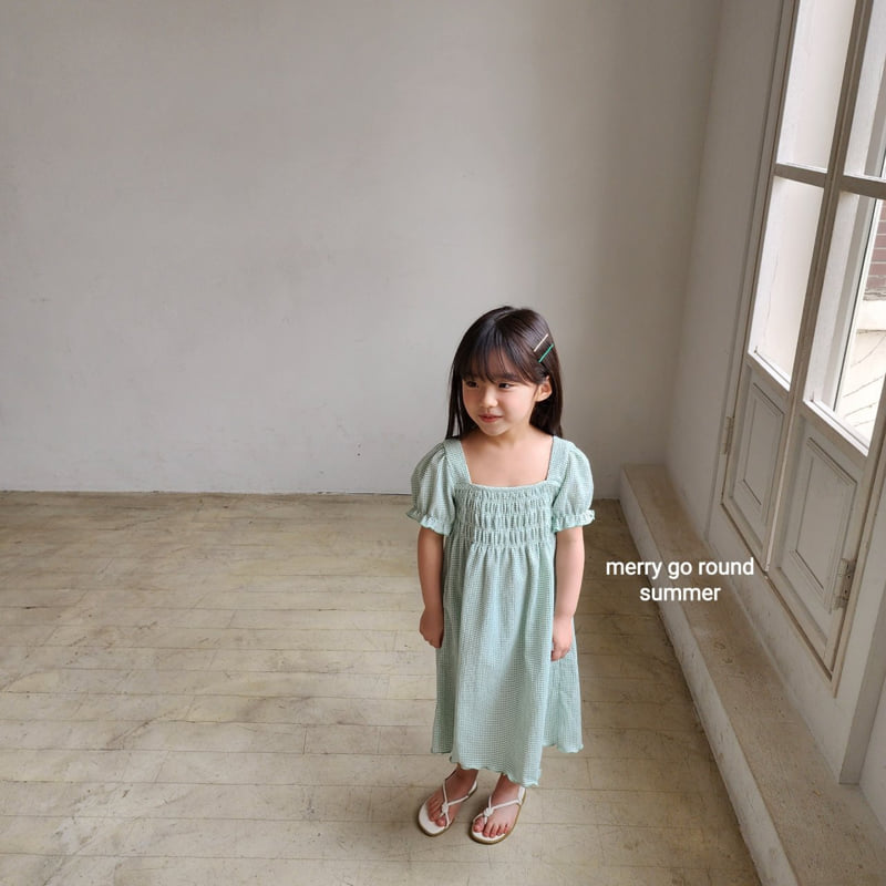Merry Go Round - Korean Children Fashion - #Kfashion4kids - Puff Shirred One-piece - 8