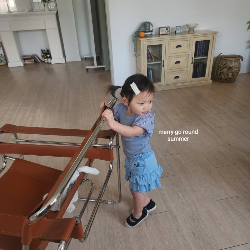 Merry Go Round - Korean Children Fashion - #Kfashion4kids - Sleeve Ribbon Tee - 5