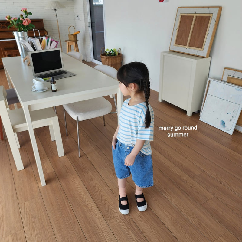 Merry Go Round - Korean Children Fashion - #childofig - Stripe Tee - 3