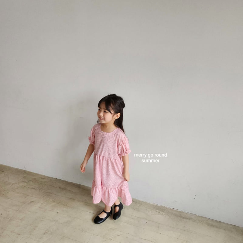 Merry Go Round - Korean Children Fashion - #childofig - Small Flower One-piece - 3