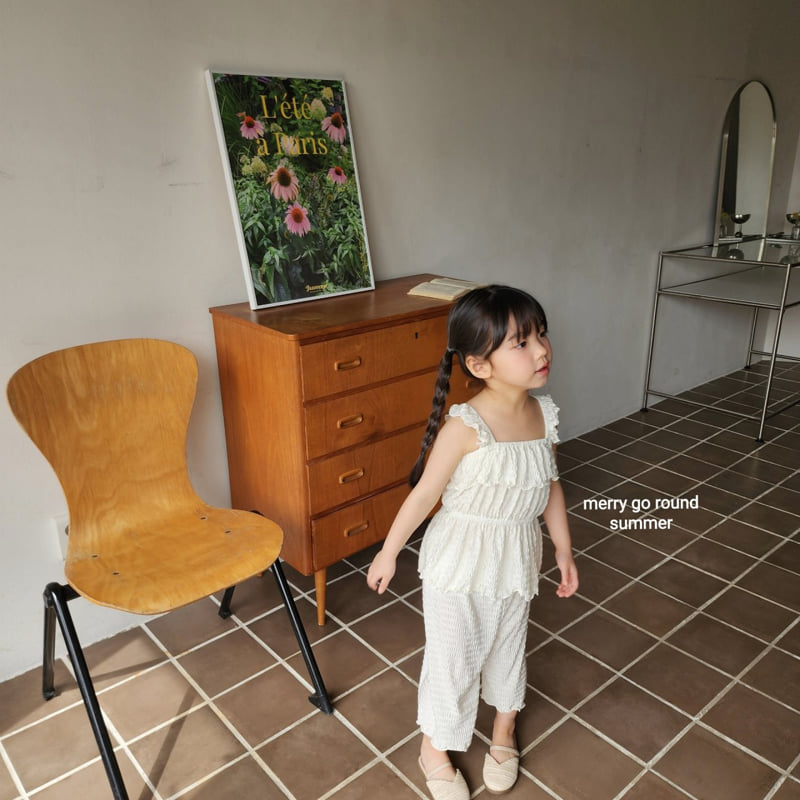 Merry Go Round - Korean Children Fashion - #childofig - Waffle Pleated Set - 6