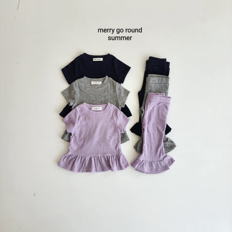 Merry Go Round - Korean Children Fashion - #childofig - Frill Bootcut Set - 8
