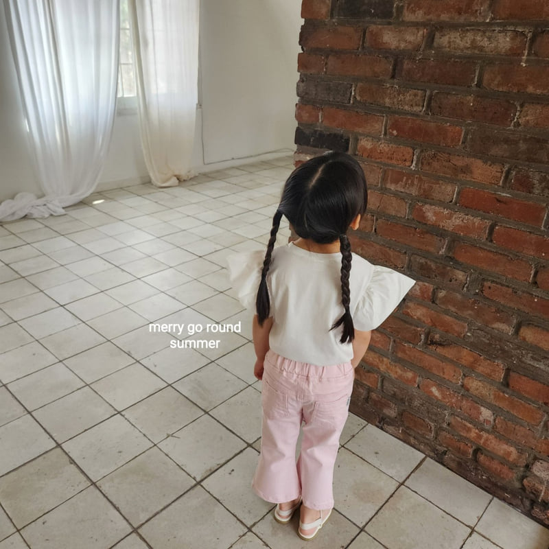 Merry Go Round - Korean Children Fashion - #childofig - Summer Pocket Bootcut Pants - 7