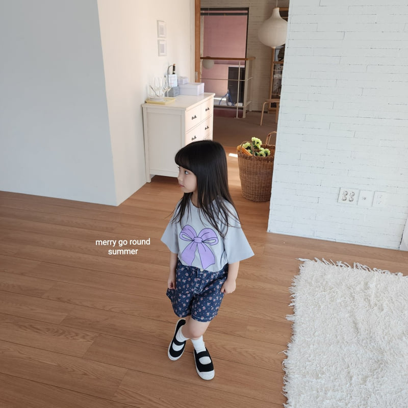 Merry Go Round - Korean Children Fashion - #childofig - Ribbon Tee - 6