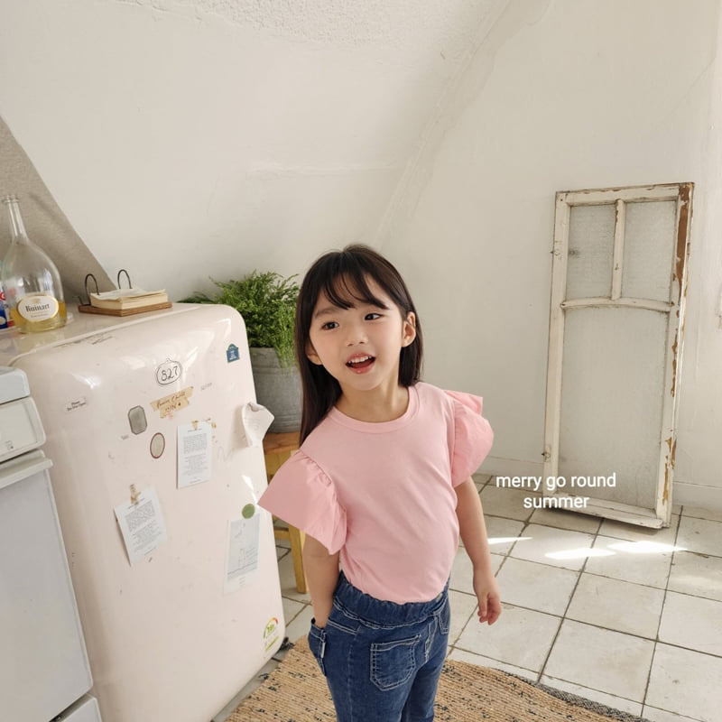Merry Go Round - Korean Children Fashion - #childrensboutique - Candy Frill Tee - 5