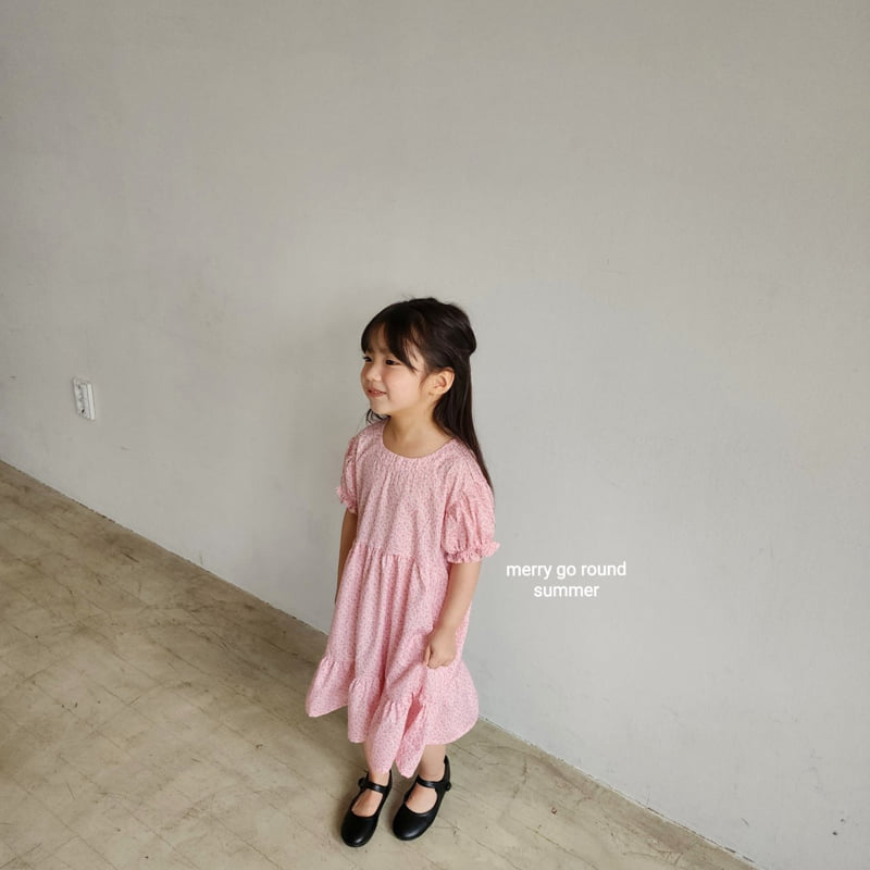 Merry Go Round - Korean Children Fashion - #childrensboutique - Small Flower One-piece - 5