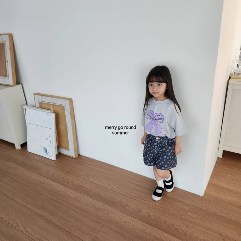 Merry Go Round - Korean Children Fashion - #childrensboutique - Ribbon Tee - 7