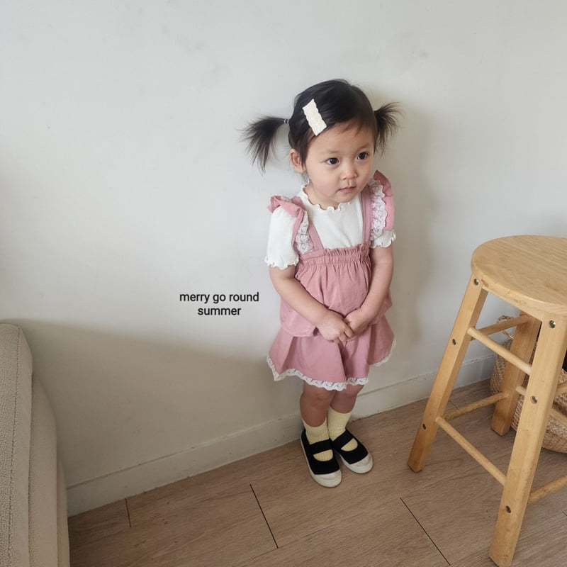 Merry Go Round - Korean Children Fashion - #childrensboutique - Cool Peach Set - 4