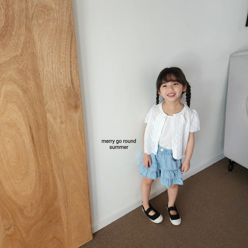 Merry Go Round - Korean Children Fashion - #designkidswear - Lace Cardigan Set - 7