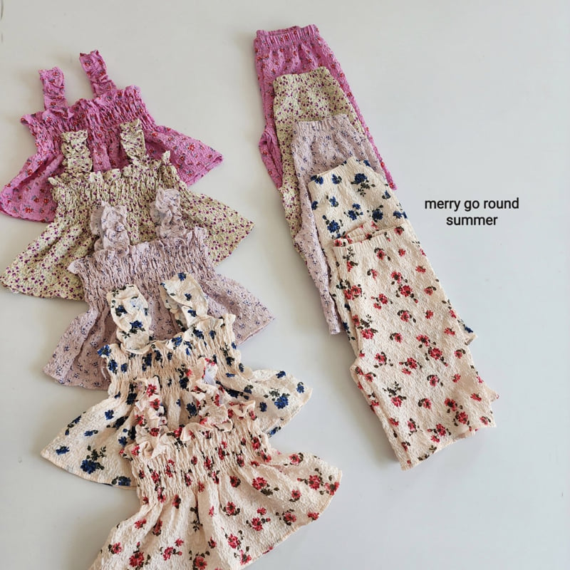 Merry Go Round - Korean Children Fashion - #designkidswear - Shirred Set - 2